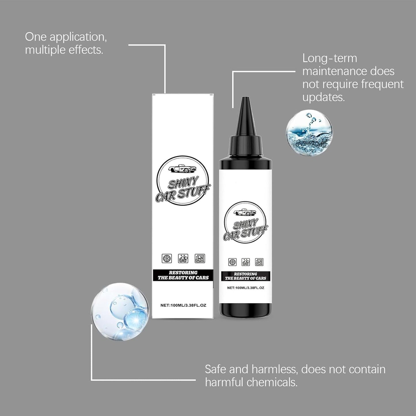 Automotive Care Coating UV-Resistant, Waterproof, Protective, Mirror-Finish Enhancing Coating