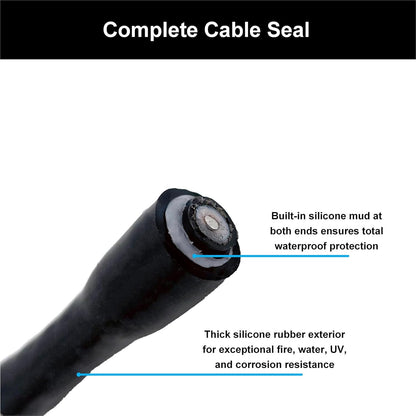 Cold Shrink Tube 6 AWG, EPTM Rubber Sleeve for Cable Insulation & Handle Repair