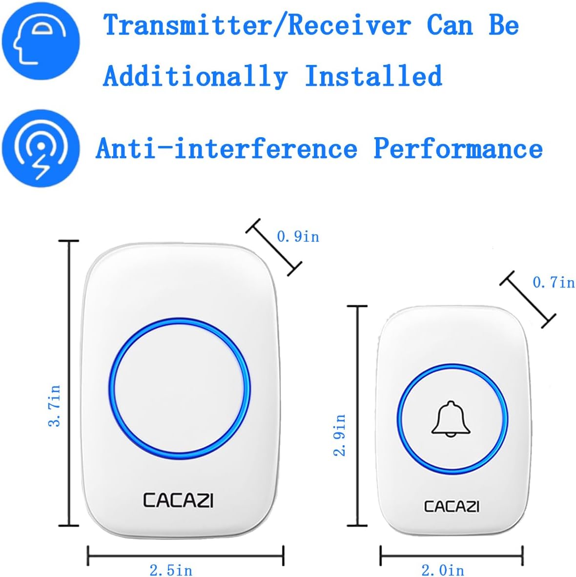 Wireless Smart Electronic Doorbell – Long-Range Call Button