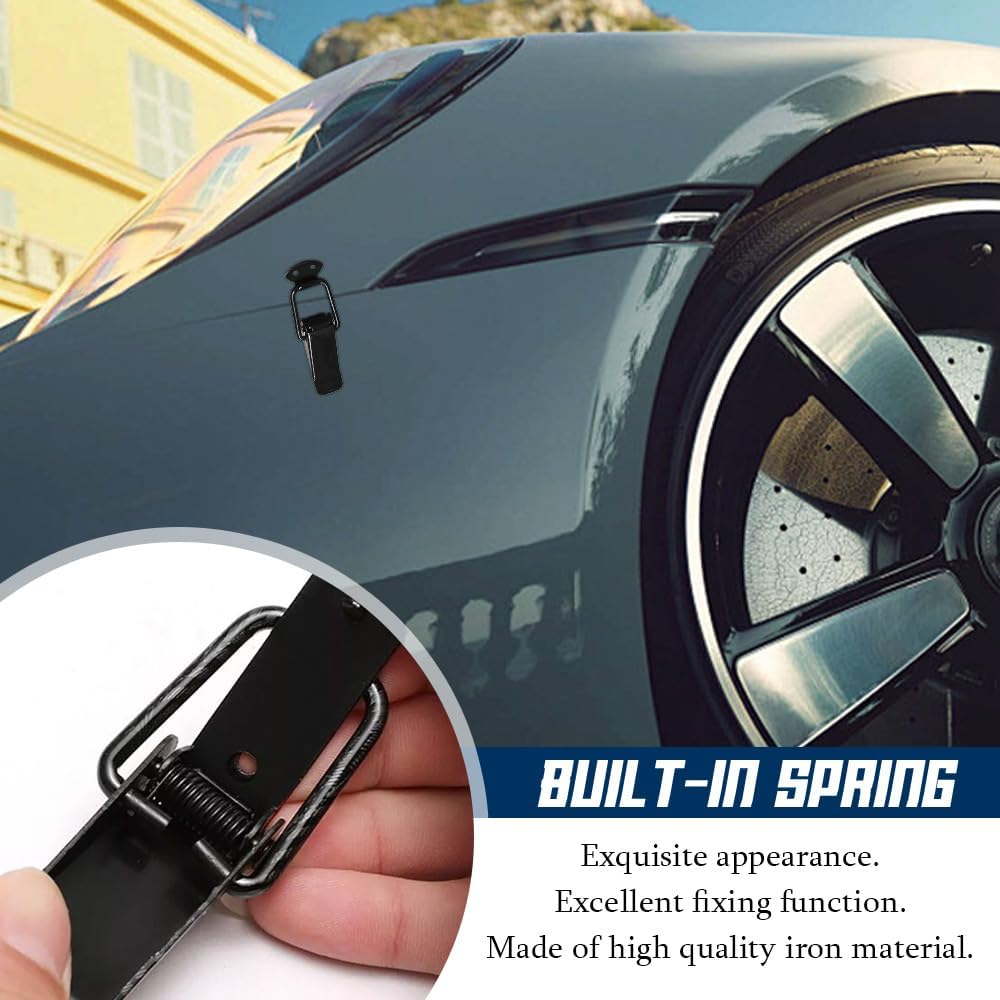 2PCS Car Bumper Clip Hasp for Front Rear Bumper Trunk Fender