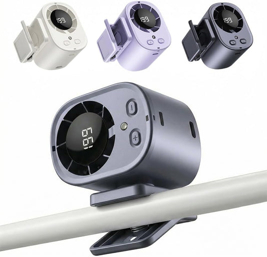 Portable Clip on Air Conditioner Fan for Car with LED Display