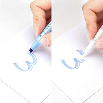 6 Pcs Double-ended Erasable & Writable Colored Pens
