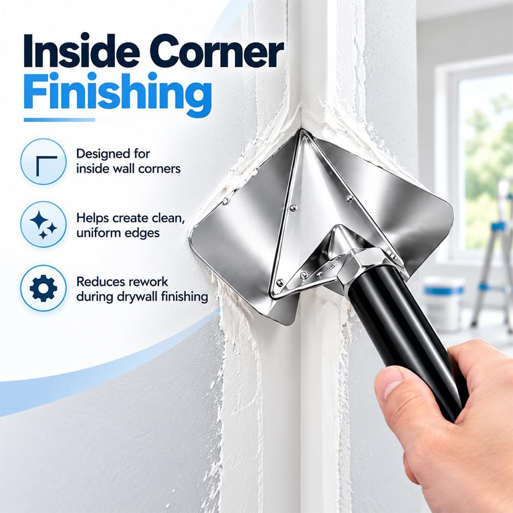 Stainless Steel Internal & External Corner Finishing Trowel