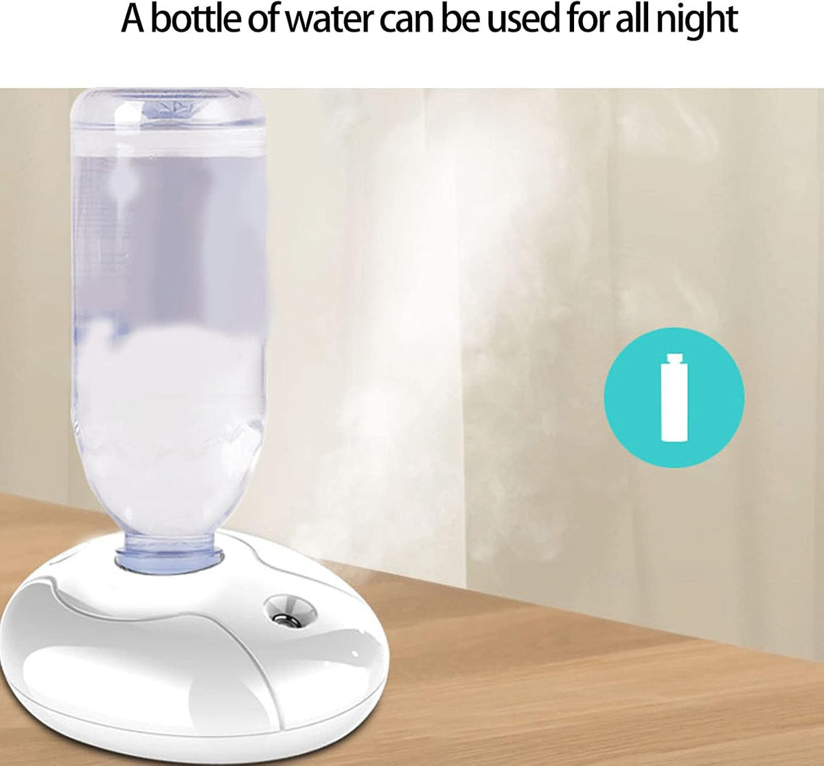 Water Bottle Humidifiers Unit Silent Ultrasonic