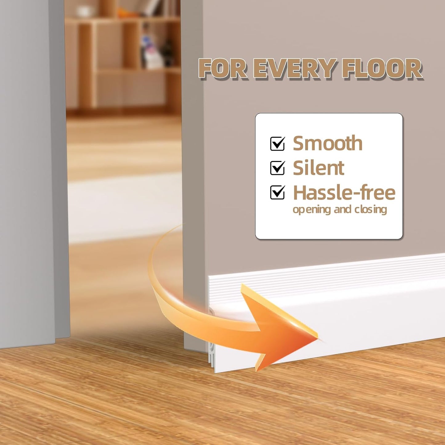 3M /Set Household Door Bottom Draft Stopper – Sealing Strip