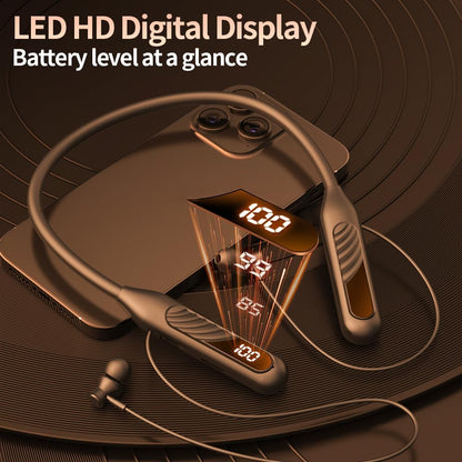 Neckband Wireless Headphones - Silicone In-Ear Headphones