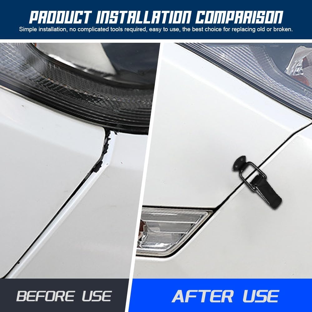 2PCS Car Bumper Clip Hasp for Front Rear Bumper Trunk Fender