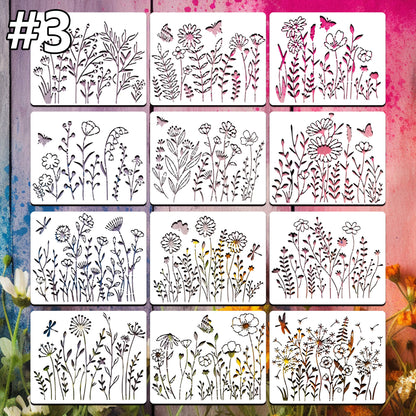 Wildflower Stencils for Painting