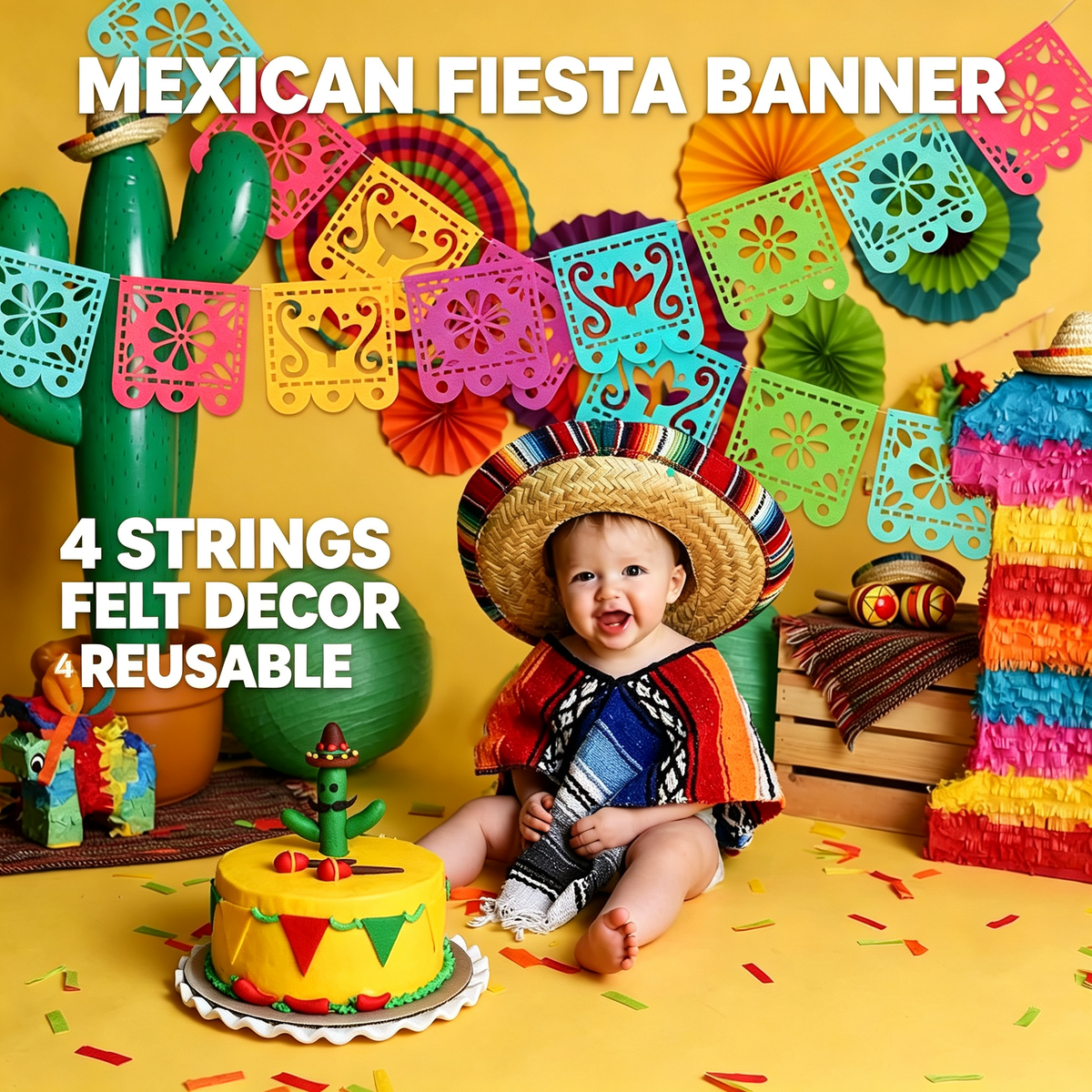 Mexican Fiesta Party Decorations Banners
