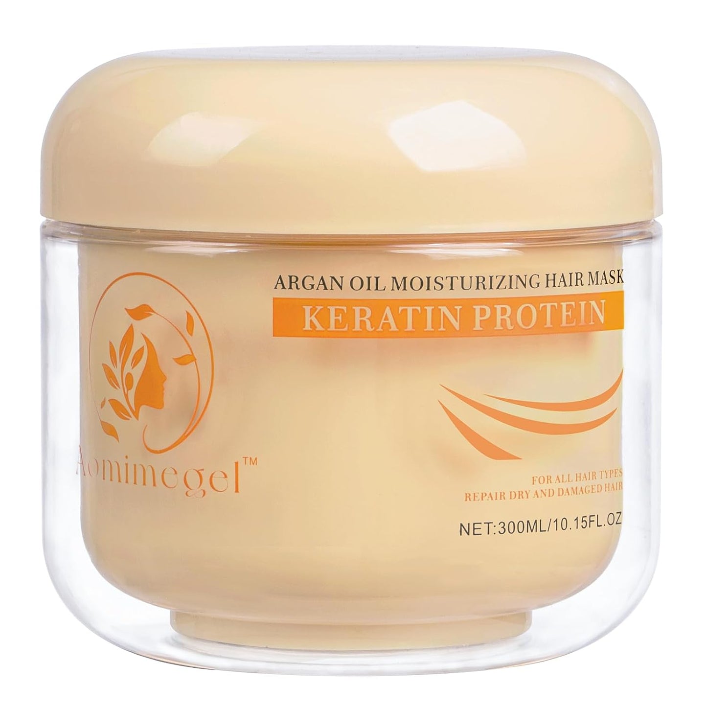 300ml Argan Oil Hair Mask for Dry, Damaged Hair, Hydrating Deep Conditioner