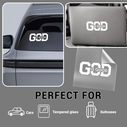 2Pack GOD is Good Vinyl Decal - Bold Lettering Car Decal Sticker