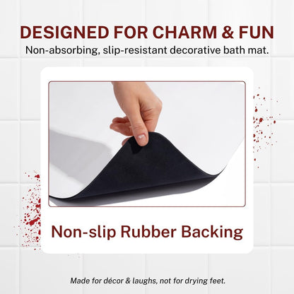 Bloody Bath Mat, The Official and Authentic Mat That Turns Red When Wet
