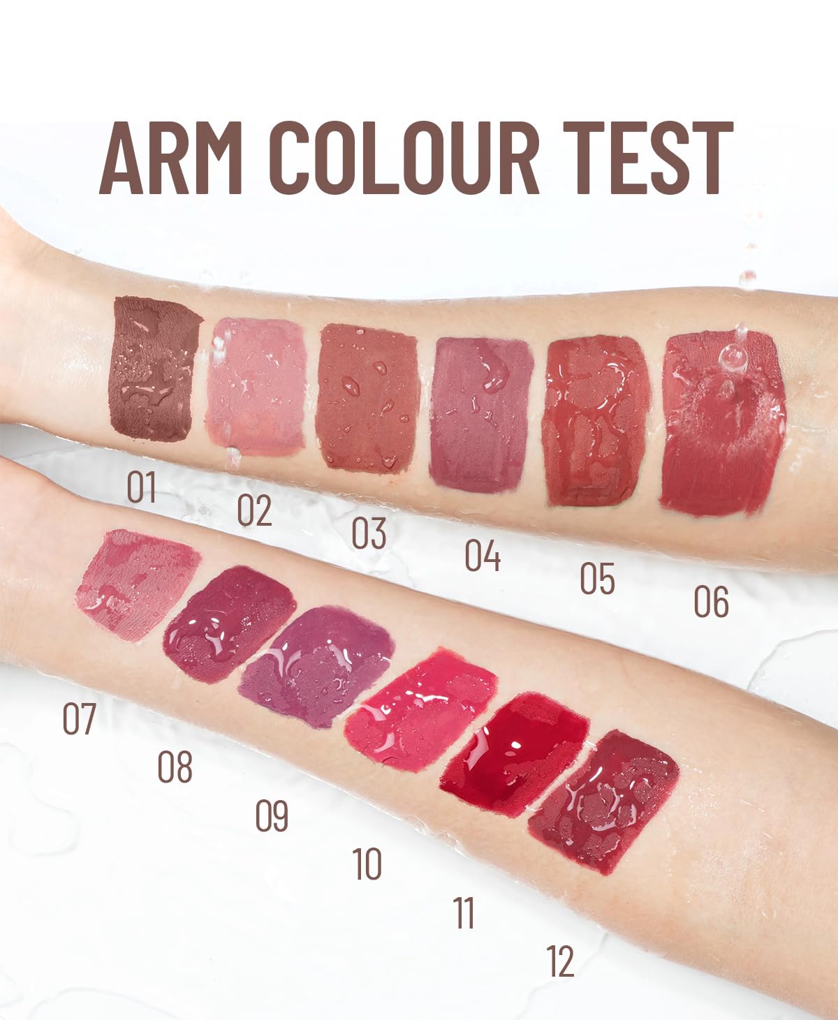 12-Color Matte & Glossy Liquid Lipstick Set – Long-Lasting Waterproof Lip Gloss