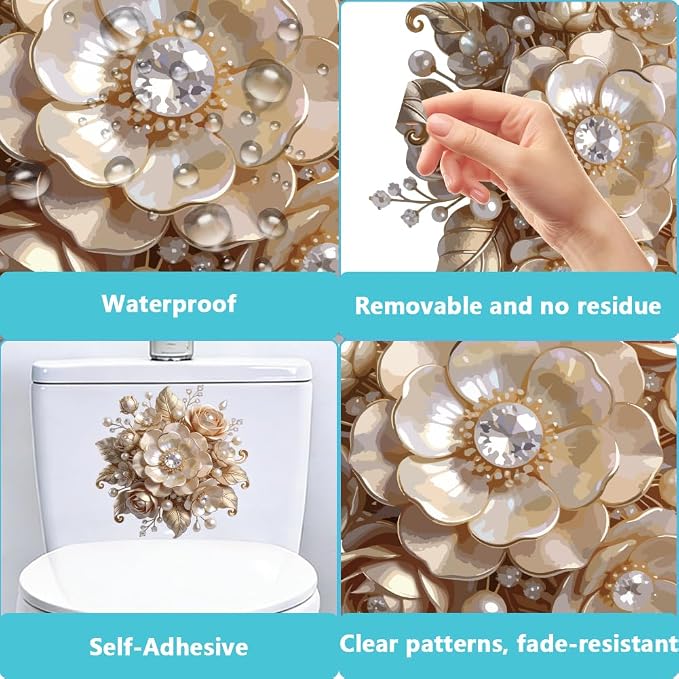 Toilet Lid Stickers – Waterproof Stickers In Various Designs