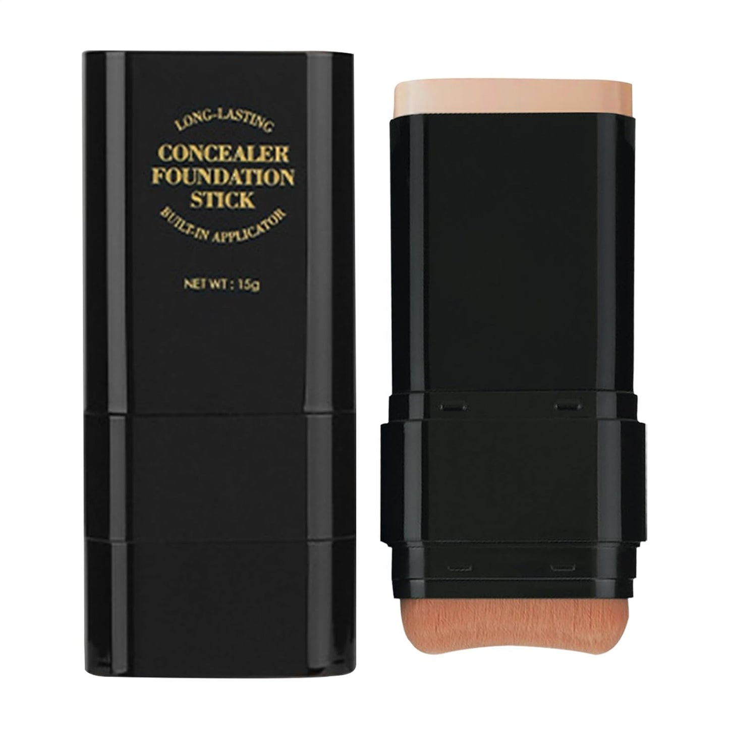 2-in-1 Concealer & Foundation Stick with Built-in Brush