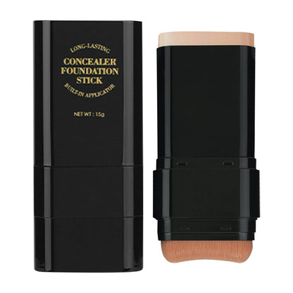 2-in-1 Concealer & Foundation Stick with Built-in Brush