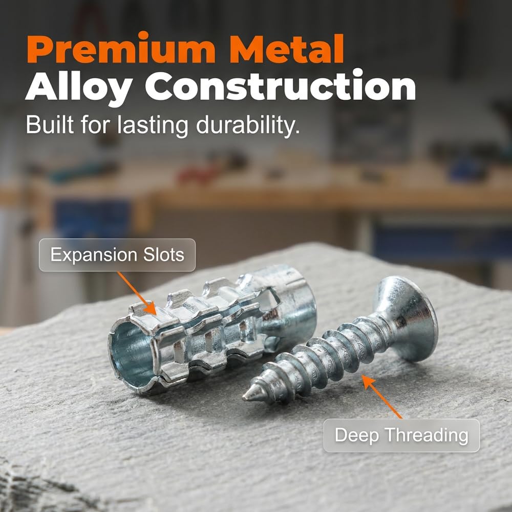 60Pcs Millimeters Hinge Repair Screws Set -High-Strength Hinge Fixers