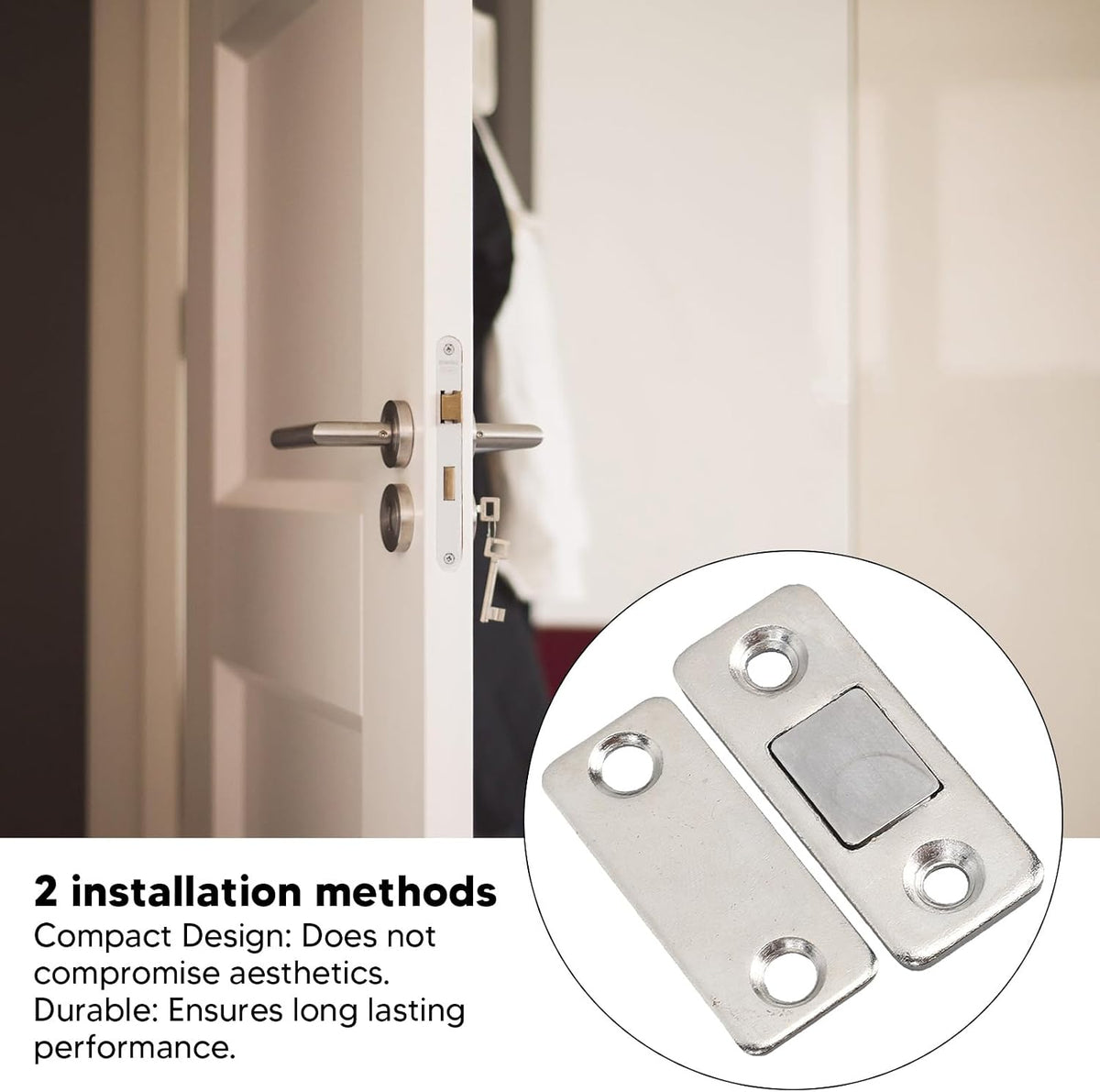 10 Pack Ultra Thin Magnetic Latch Easy to Install Cabinet Magnets