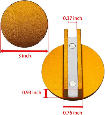 Universal Aluminum Slotted Grooved Magnetic Jack Pad