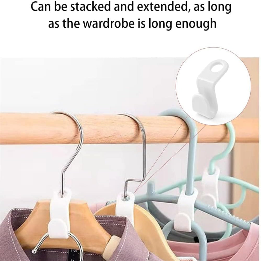 20Pcs Space Saving Hangers Connector Hooks,  Random Colors