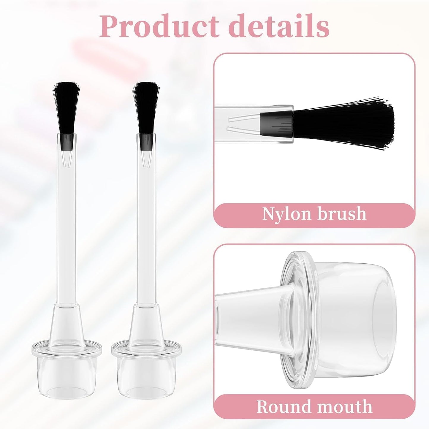 100 PCS Disposable Nail Polish Brush