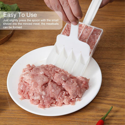 Kitchen Meatball Maker - 4 Meatballs at 1 Time Meatball Maker Tool with Cutting Spade