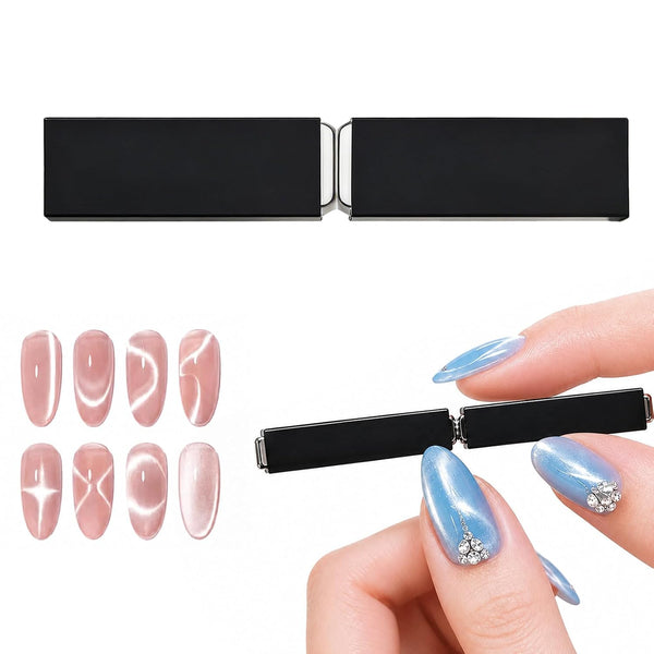 2Pcs Ribbon Cat Eye Magnet Set