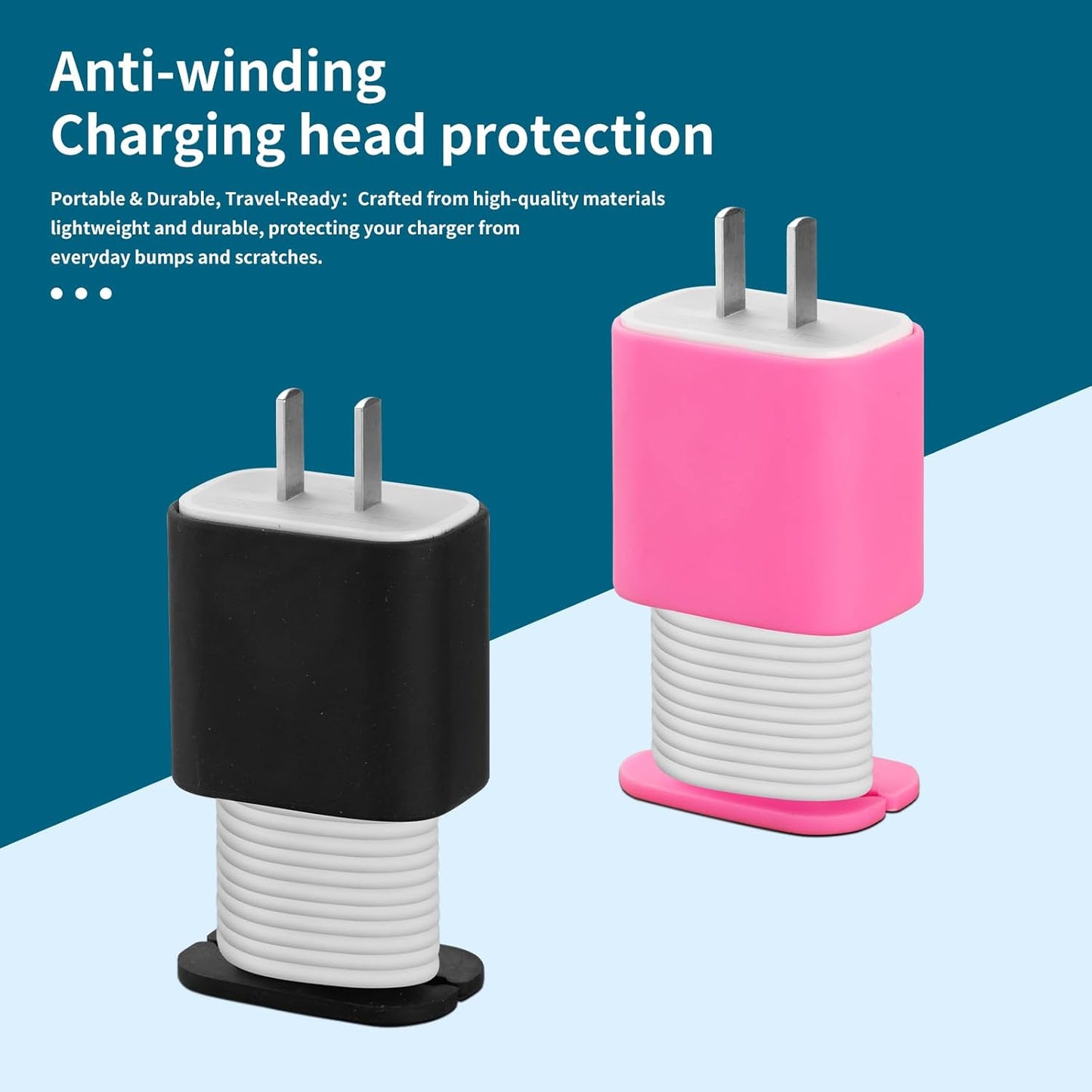 USB Charger Protector Cover for 18W/20W Power Adapter Protection & Cable Organization