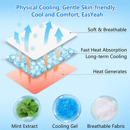 6 Pcs Cooling Patches for Fever Discomfort & Pain Relief