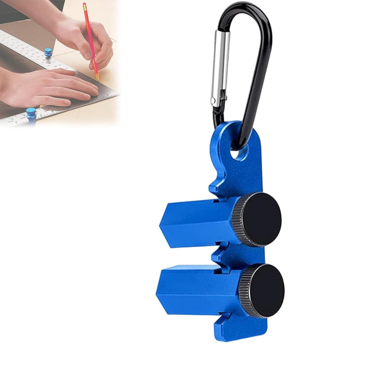 Right-Angle Ruler Clamp,Tall Stair Gauges for Framing Square