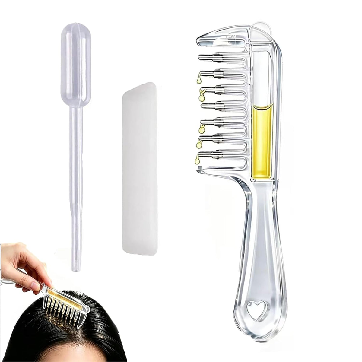 Scalp Liquid Applicator Comb -Hair Root Oil Massage Tool