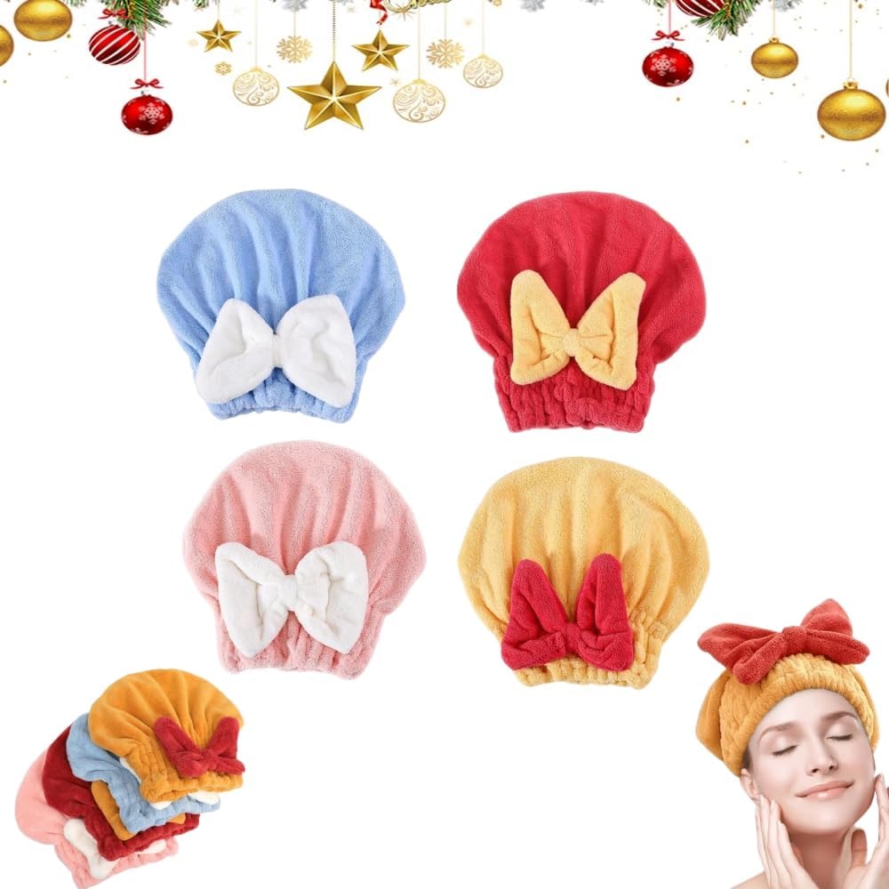 2 PCS Super Absorbent Hair Towel Wrap for Wet Hair