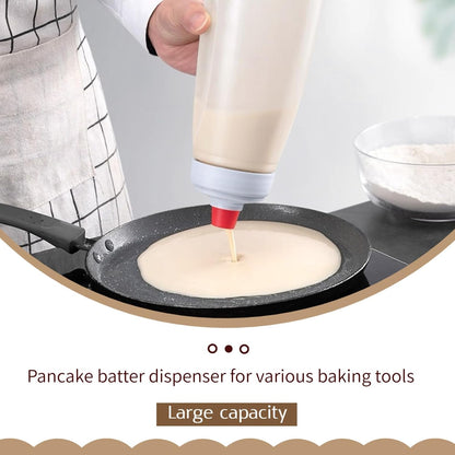 Pancake Batter Dispenser Bottle with Blender Balls