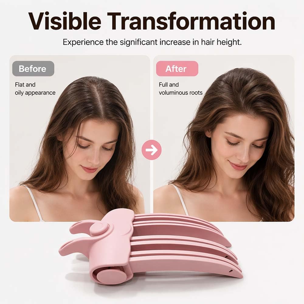Heated Root Volumizer Clip Portable Type-C Rechargeable