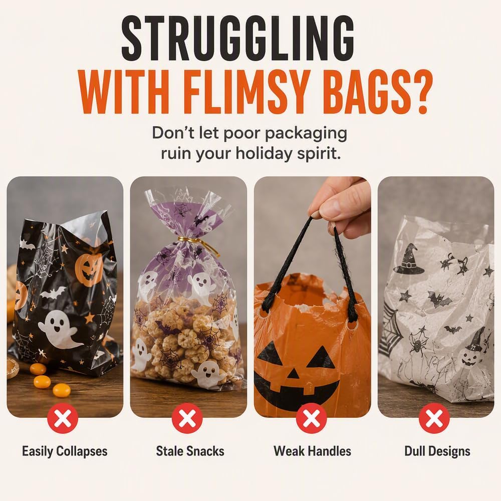 Halloween Resealable Candy Bags