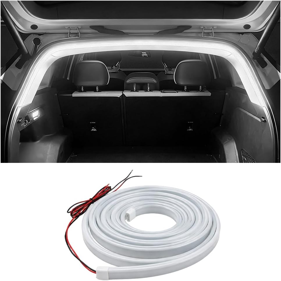 Car Trunk LED Light Strip - Universal 4M Flexible Waterproof Trunk Ambient Light Strip