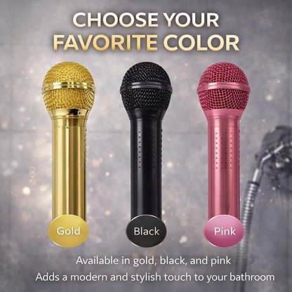 High-Pressure Microphone Shower Head for Music Lovers