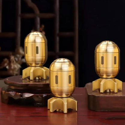 Brass Bomb-Shaped Fidget Toy - Office Desk Ornament Brass Bomb Model