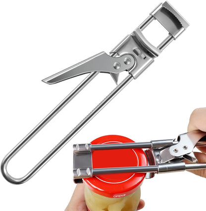 Jar Opener for Weak Hands, Multifunctional Adjustable Can Opener