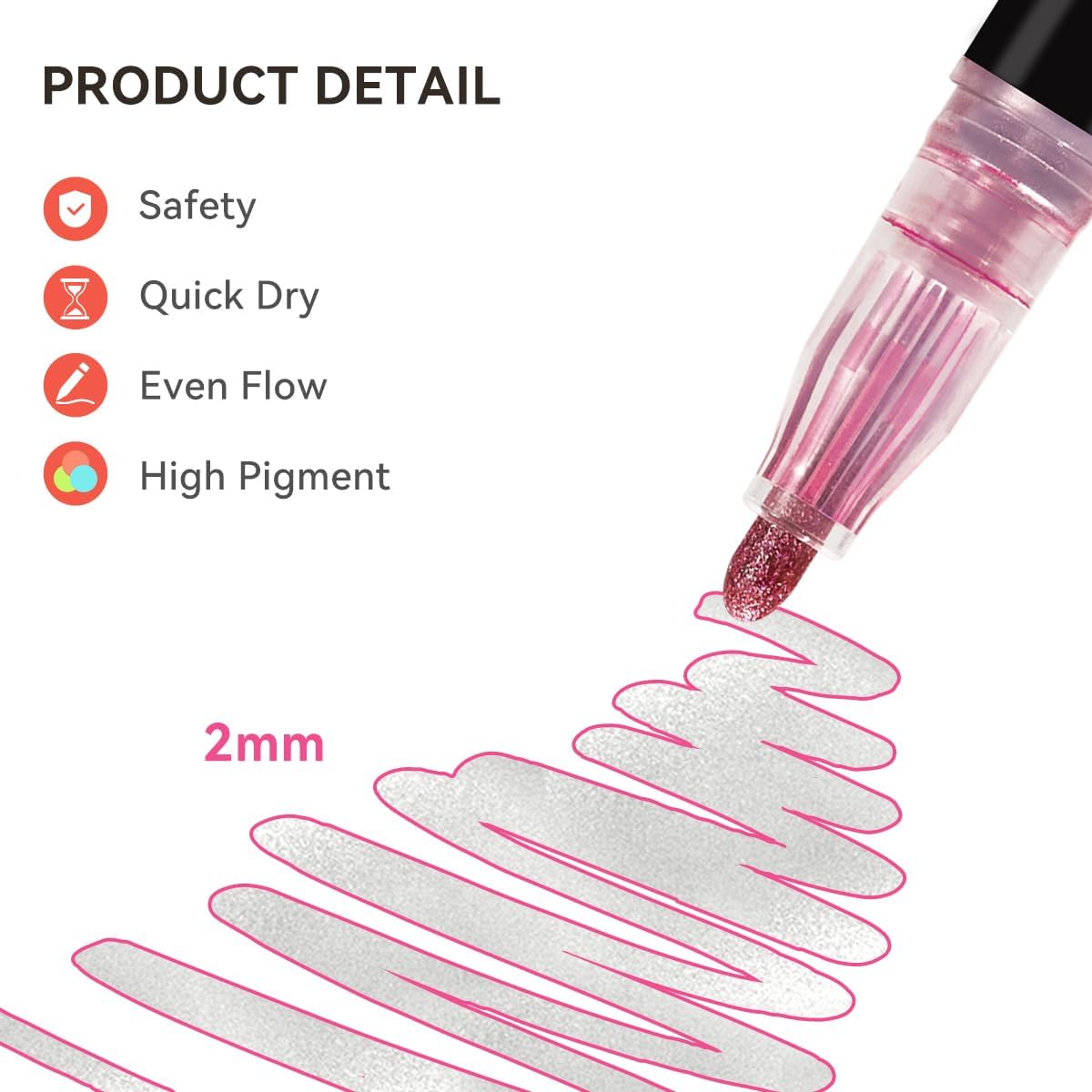 Double-Line Outline Pens Set – DIY Colorful Highlighter Markers
