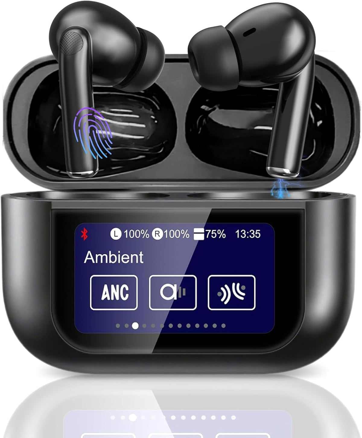 Wireless Bluetooth Headphones - Touchscreen ANC HiFi Sound Quality Headphones