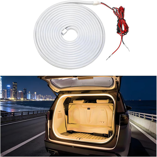 Car Trunk LED Light Strip - Universal 4M Flexible Waterproof Trunk Ambient Light Strip