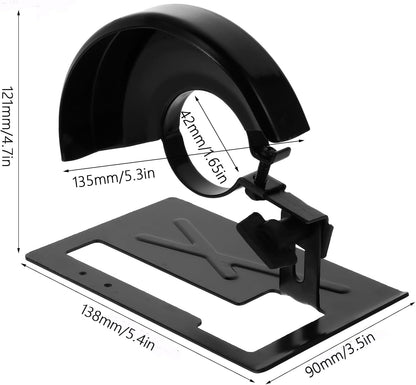 Generic Angle Grinder Stand Set,Includes Adjustable Cutting Bracket & 5.3" Thickened Guard