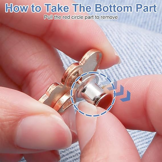5 Color Of Waist-Tightening Buckles – Detachable Butterfly-Shaped Buttons