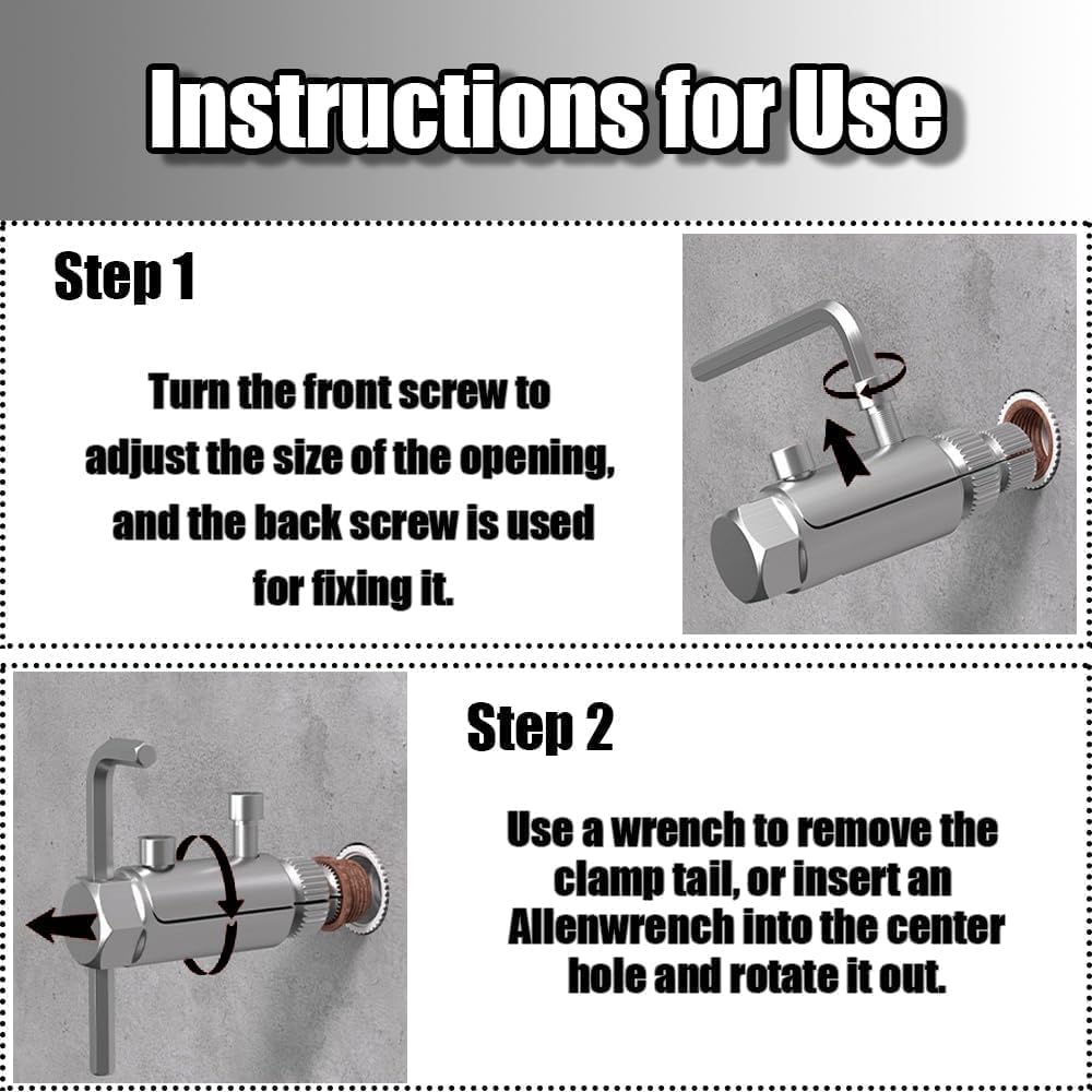 Broken Pipe Extractor Tool, Pipe Screw Remover and Easy Out Valve Extractor Set