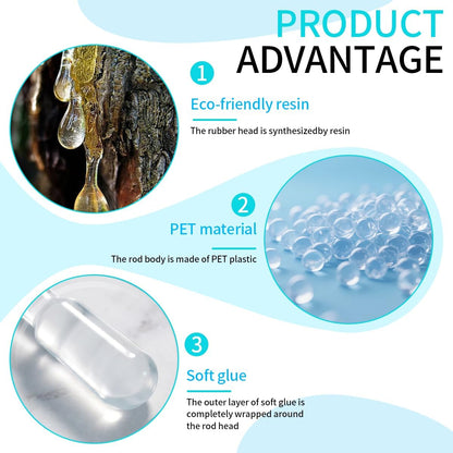 24 Pcs Reusable Sticky Ear Cleaning Stick for Home