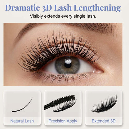 Waterproof Black Mascara Long Wearing Natural-Looking