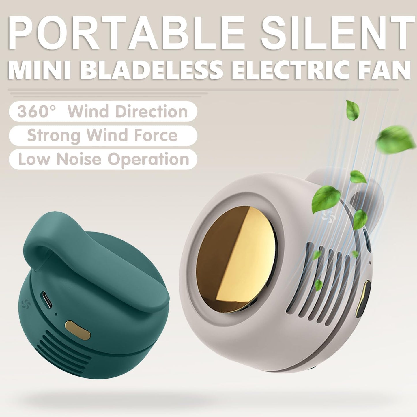 360° Rotatable Portable Mini Clip-on Fan