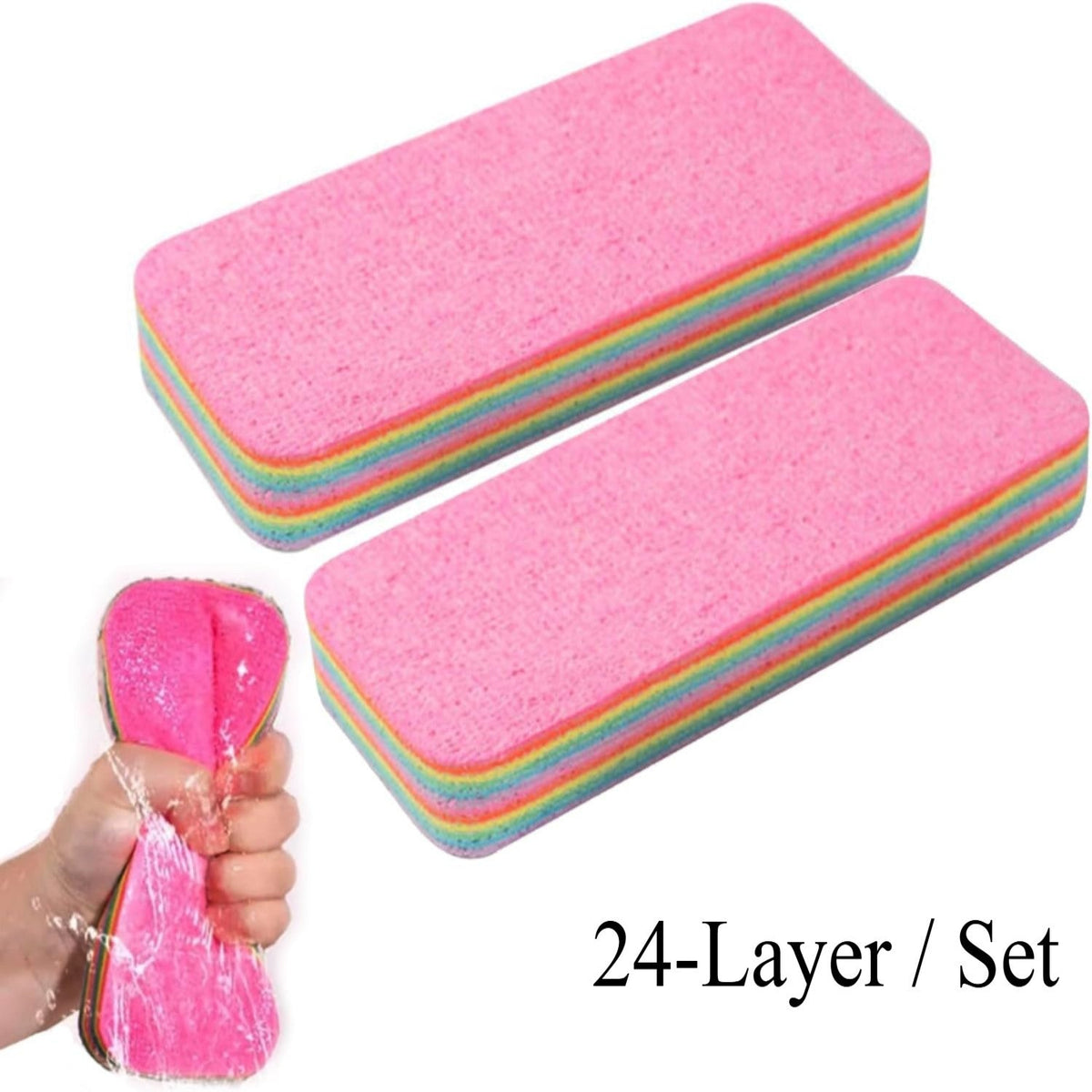 24-Layer  Tearable Multi-layer Rainbow Cloth, Easily Rremoves Oil Stains