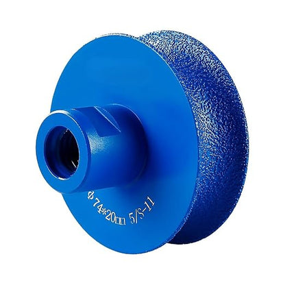 Diamond Edging Wheel Half-Round Profile, For Angle Grinders, 5/8-11 Thread